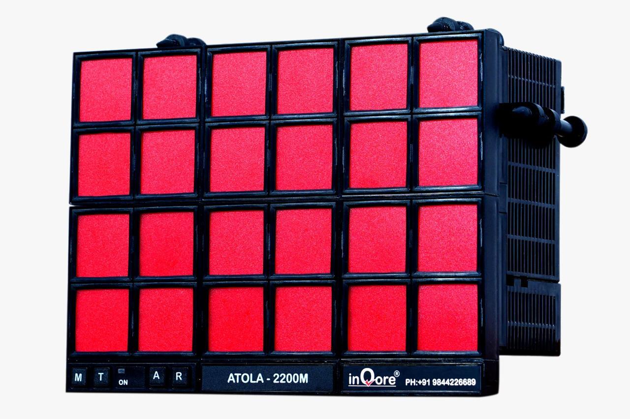 ATOLA-2200M alarm annunciator with 24 red windows